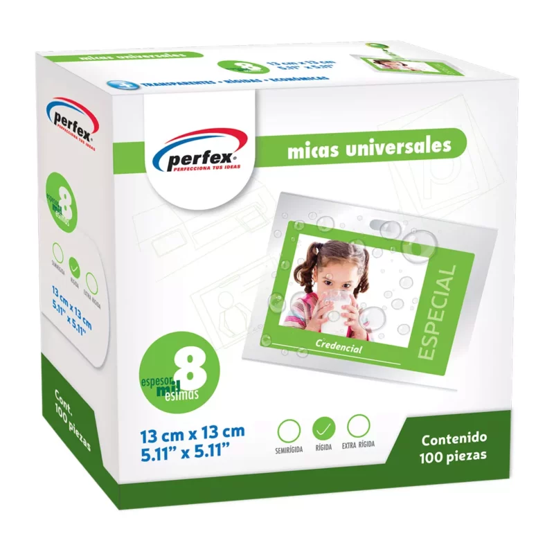 MICA 8MM 13 X 13CMS ATADO DE 25 PZAS.