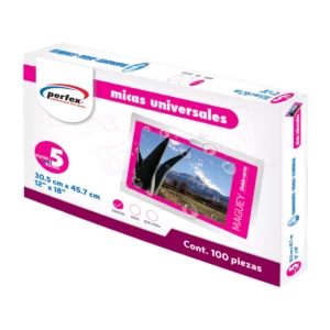 MICA 5MM DOBLE CARTA 30.5 X 45.7CMS ATADO DE 10 PZAS.