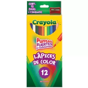 COLORES CRAYOLA C/12 LARGOS 68-4012 ATADO DE 3 PZAS.