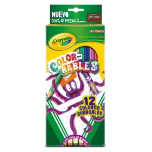 COLORES BORRABLES CRAYOLA C/12 68-4412. ATADO DE 2 PZAS.
