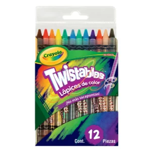 COLORES TWISTABLES CRAYOLA C/12 687408 ATADO DE 2 PZAS.