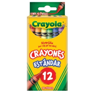 CRAYON ESTANDAR CRAYOLA C/12 52-3012 ATADO DE 6 PZAS.