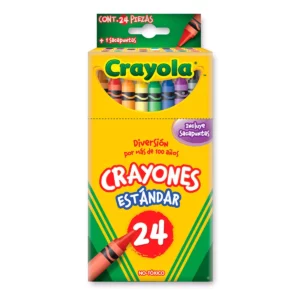 CRAYON ESTANDAR CRAYOLA C/24 52-3024 ATADO DE 3 PZAS.