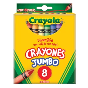 CRAYON JUMBO CRAYOLA C/8 52-0038 ATADO DE 3 PZAS.