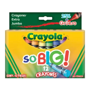 CRAYON JUMBO EXTRA SO BIG C/12 52-1912 ATADO DE 2 PZAS.