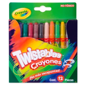 CRAYON TWISTABLES MINI C/12 52-0712 ATADO DE 2 PZAS.