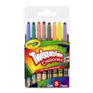 CRAYON TWISTABLES MINI C/8 52-0708 ATADO DE 2 PZAS.