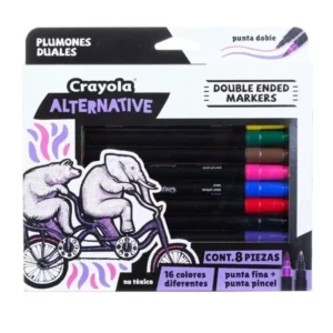 PLUMON DUAL PUNTA PINCEL + PF C/8 90800