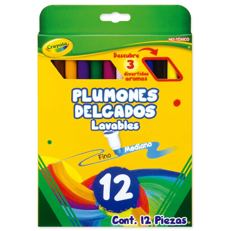 PLUMON DELGADO LAVABLE C/12 58-0912 ATADO DE 2 PZAS.