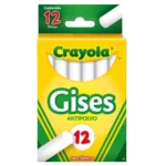 GIS COMPRIMIDO BLANCO C/12 CRAYO 501402 ATADO DE 4 PZAS.