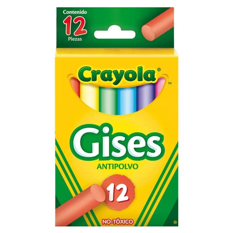 GIS COMPRIMIDO COLOR C/12 CRAYOLA 501412 ATADO DE 4 PZAS.