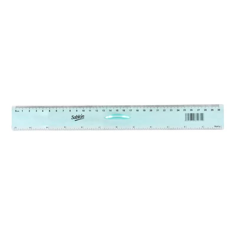 REGLA DE PLASTICO FLEXIBLE ERGOS 30CMS 1070 ATADO DE 4 PZAS.