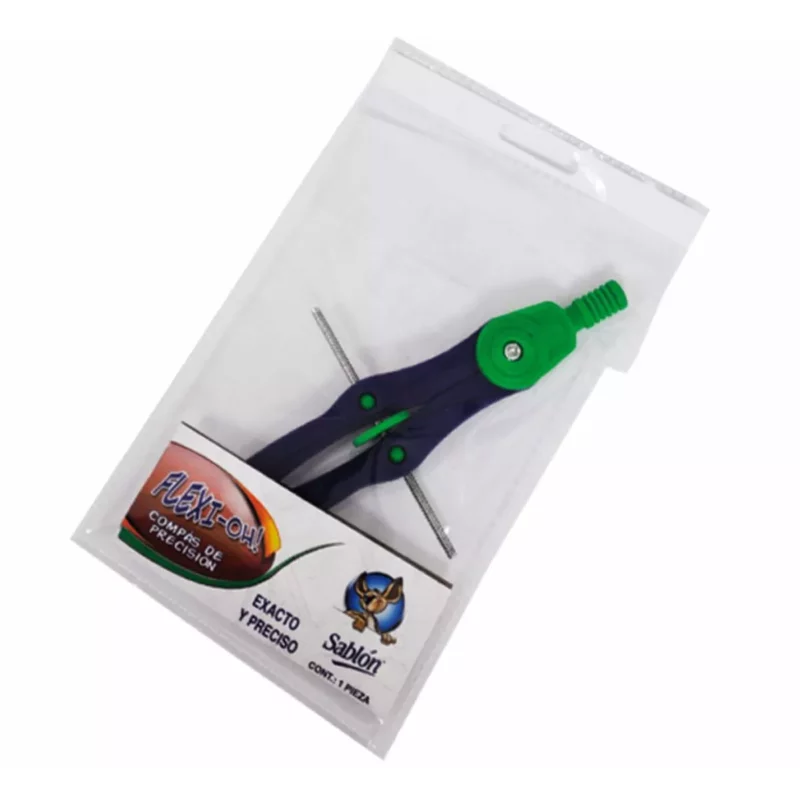COMPAS DE PRESICION DE PLASTICO EN BOLSA WACKY 1098 ATADO DE 3 PZAS.