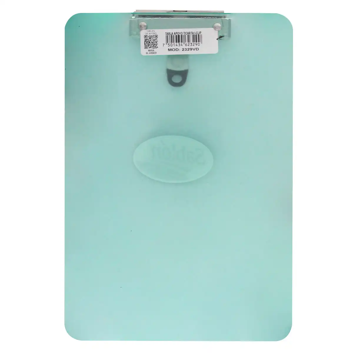 TABLA AGARRAPAPEL CARTA CON CLIP 2329 VERDE ATADO DE 2 PZAS. - Imagen 2