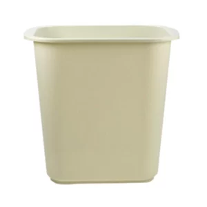 CESTO DE BASURA RECTANGULAR 8012 BEIGE