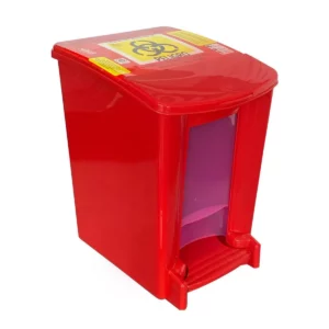 CESTO DE BASURA 8LT ROJO CON RPBI 8067RPBI