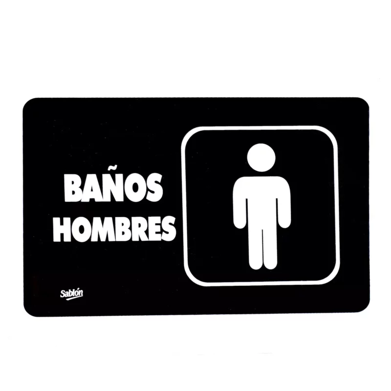 SEÑAL 7930 BAÑOS HOMBRES ATADO DE 2 PZAS.