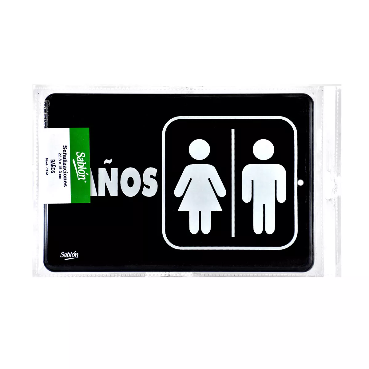 SEÑAL 7932 BAÑOS ATADO DE 2 PZAS.