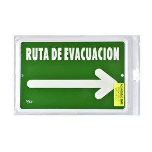 SEÑAL 7937F RUTA EVACUACION F/DERECHA ATADO DE 2 PZAS.
