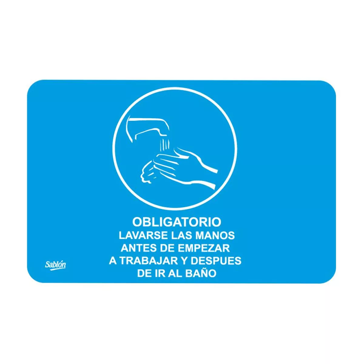 SEÑAL 7925 OBLIGATORIO LAVARSE LAS MANOS ATADO DE 2 PZAS.