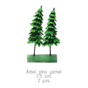 MAQUETA PINO YAMEL C/2 DE 7.5CM ATADO DE 2 PZAS.