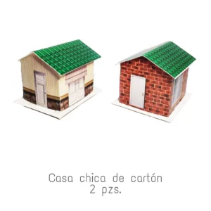 MAQUETA CASA CHICA DE CARTON 2 PZAS 137 ATADO DE 2 PZAS.