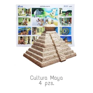 MAQUETA PIRAMIDE DE UNICEL MAYA 141 ATADO DE 2 PZAS.