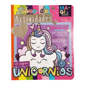 LIBRO MAGICO DE ACTIVIDADES 48HJS UNICORNIO WOW ATADO DE 2 PZAS.