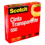 CINTA TRANSPARENTE 550 24MM X 65 MTS ATADO DE 2 PZAS.