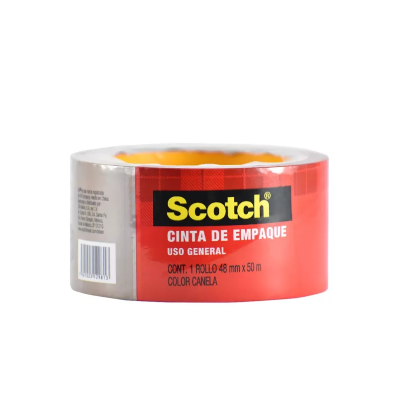 CINTA DE EMPAQUE CANELA 301C 48MMX50MTS ATADO DE 6 PZAS.