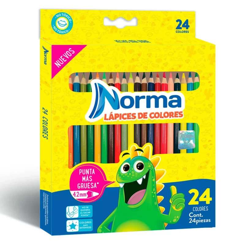COLORES NORMA C/24 547073 ATADO DE 2 PZAS.