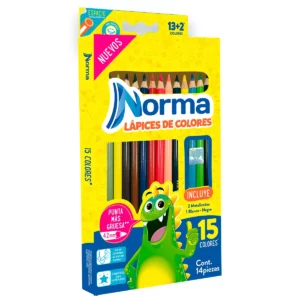 COLORES NORMA C/12 + 3 555803. ATADO DE 4 PZAS.