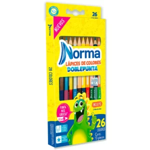 COLORES NORMA C/12 DOBLES 555802 ATADO DE 2 PZAS.