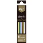 COLORES KIUT METALIZADO C/6 550755 ATADO DE 2 PZAS.