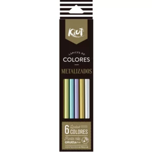 COLORES KIUT METALIZADO C/6 550755 ATADO DE 2 PZAS.