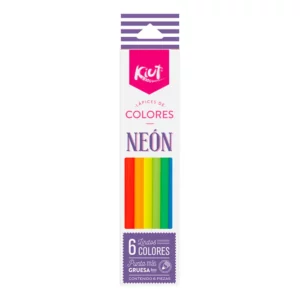 COLORES KIUT NEON C/6 550753 ATADO DE 2 PZAS.
