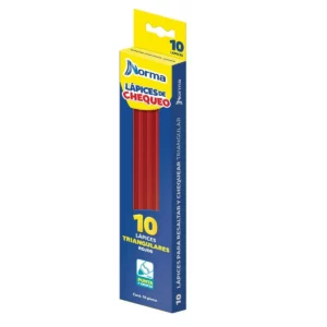 LAPIZ CHECADOR ROJO C/10 534895