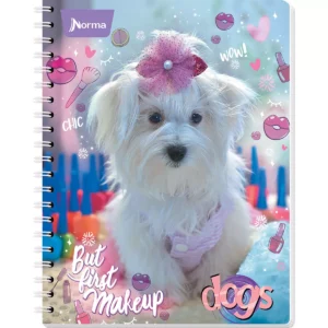 CUADERNO PROFESIONAL 100HJS DOGS RAYA ATADO DE 5 PZAS.