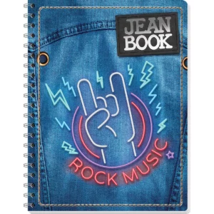 CUADERNO PROFESIONAL 100H JEAN BOOK REV RAYA ATADO DE 5 PZAS.