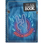 CUADERNO PROFESIONAL 100H JEAN BOOK REV C5 ATADO DE 5 PZAS.