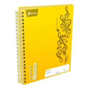 CUADERNO PROFESIONAL 80HJS MUSICA PAUTADO ATADO DE 2 PZAS.