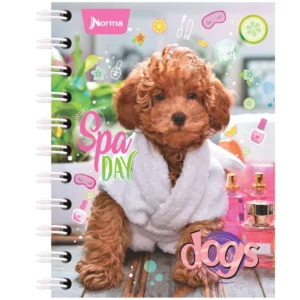 LIBRETA MINIANOTACIONES 80HJS DOGS RAYA ATADO DE 6 PZAS.