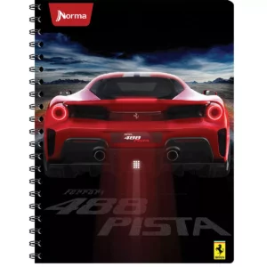 CUADERNO PROFESIONAL 100HJS FERRARI C7 ATADO DE 5 PZAS.