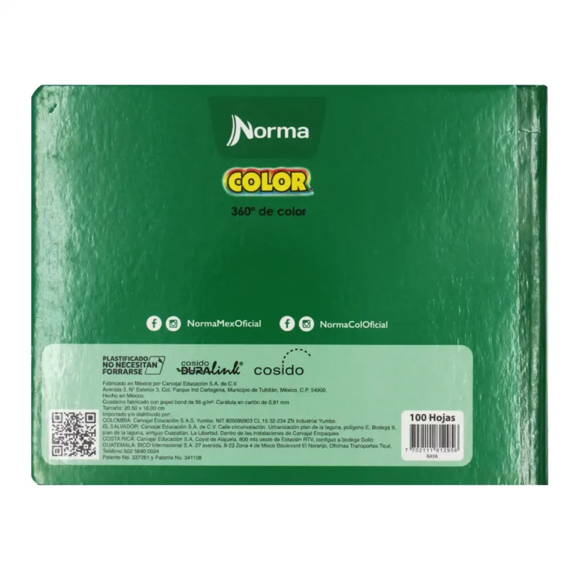 CUADERNO ITALIANO 100H COS N COL 360 RY ATADO DE 5 PZAS. - Imagen 2