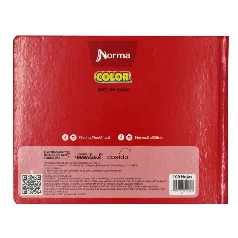 CUADERNO ITALIANO 100H COS N COL 360 C5 ATADO DE 5 PZAS. - Imagen 5