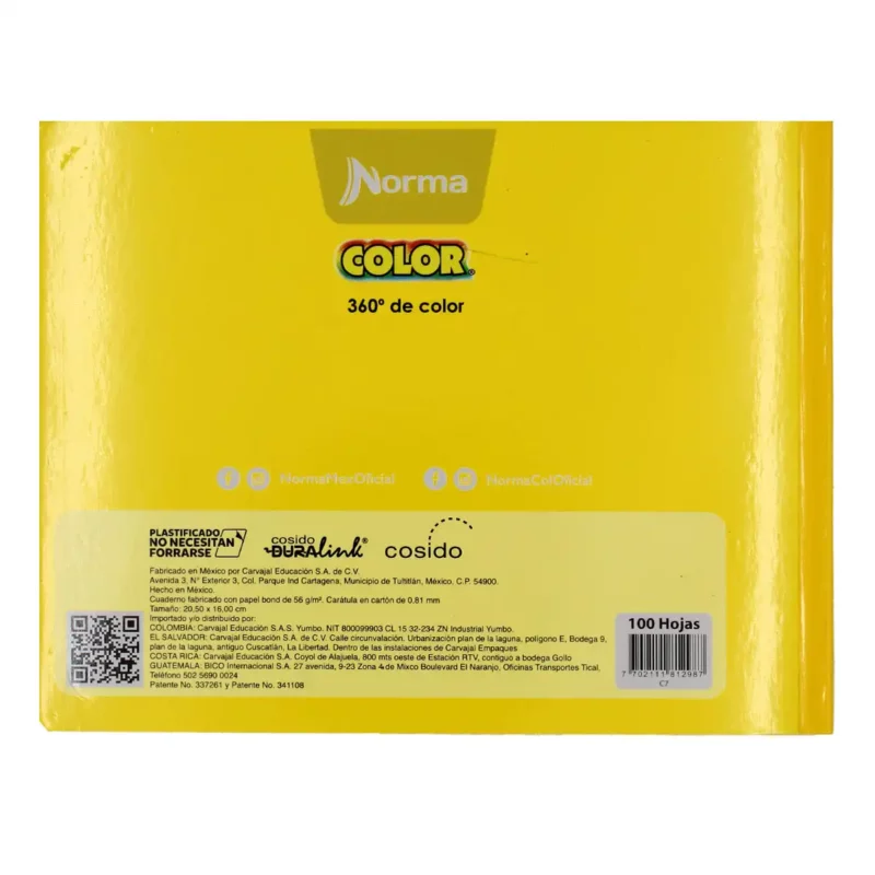 CUADERNO ITALIANO 100H COS N COL 360 C7 ATADO DE 5 PZAS. - Imagen 3