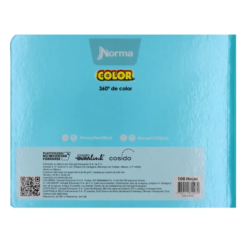 CUADERNO ITALIANO 100H COS N COL 360 DR ATADO DE 5 PZAS. - Imagen 3