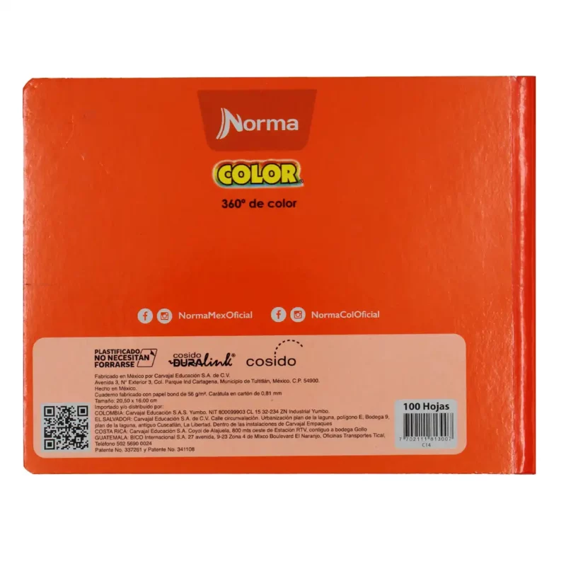CUADERNO ITALIANO 100H COS N COL 360 C14 ATADO DE 5 PZAS. - Imagen 3