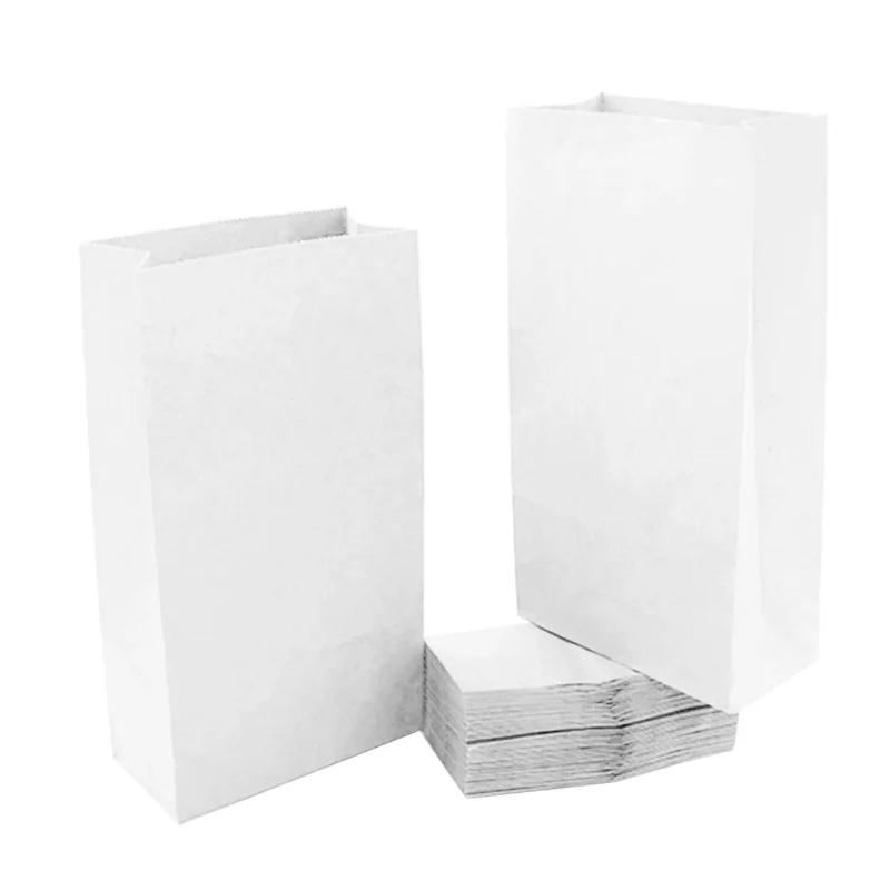 BOLSA DE PAPEL BLANCO IMPRESO C/100 NO. 1