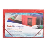 PORTADOCUMENTOS OFICIO TRAS PDT124 ROJO ATADO DE 2 PZAS.